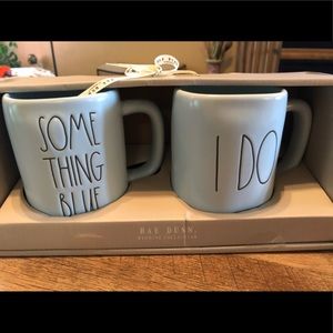 Rae Dunn Grey Wedding Collection Mug Set.